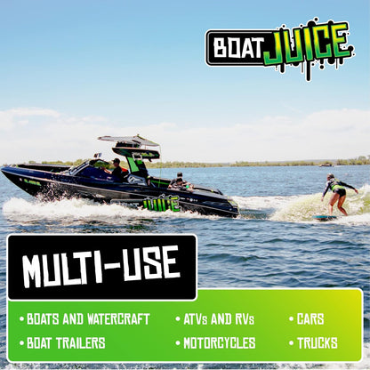Boat Juice 2in1 Exterior Boat Cleaner & Protectant | Water Spot Remover with SiO2 Ceramic Sealant | Pina Colada Scent | Marine Detailing & Boat Cleaning Supplies, Accessories | Made in USA (1 Gallon)
