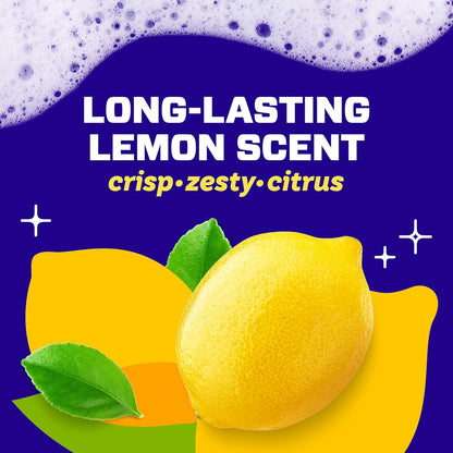 Mr. Clean Magic Eraser Sponge, Bathroom, Shower, Tub Cleaner, Soap Scum Remover, Bathroom Cleaning Supplies, Dawn Cleaning Power with Lemon Scent, Shower & Tub, 6ct