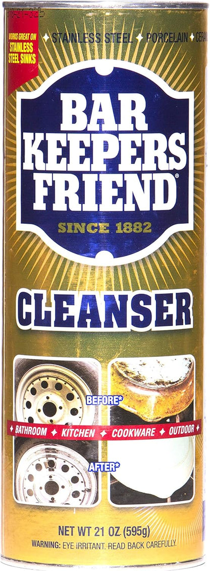 BAR KEEPERS FRIEND Powdered Cleanser 12-Ounces (1-Pack)']