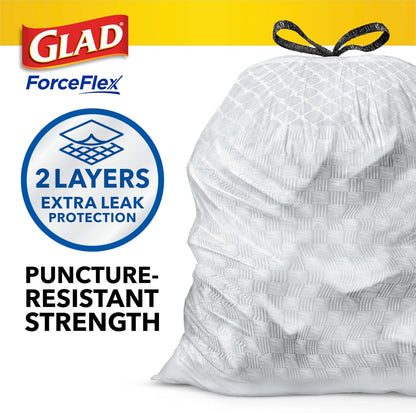 Glad ForceFlex Tall Kitchen Trash Bags, 13 Gallon, Pine-Sol Original, 40 Count (Package May Vary)