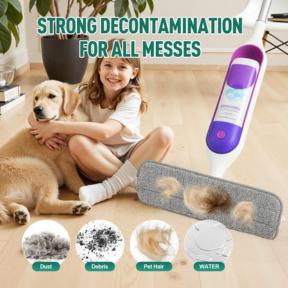 8 Pack Microfiber Spray Mop Replacement Pads for Swiffer PowerMop, Washable & Reusable Mop Refills for 13 ''-15 '' Spray Mops, Wet & Dry Cleaning Pad for Hardwood, Tile, Marble & Pet Hair