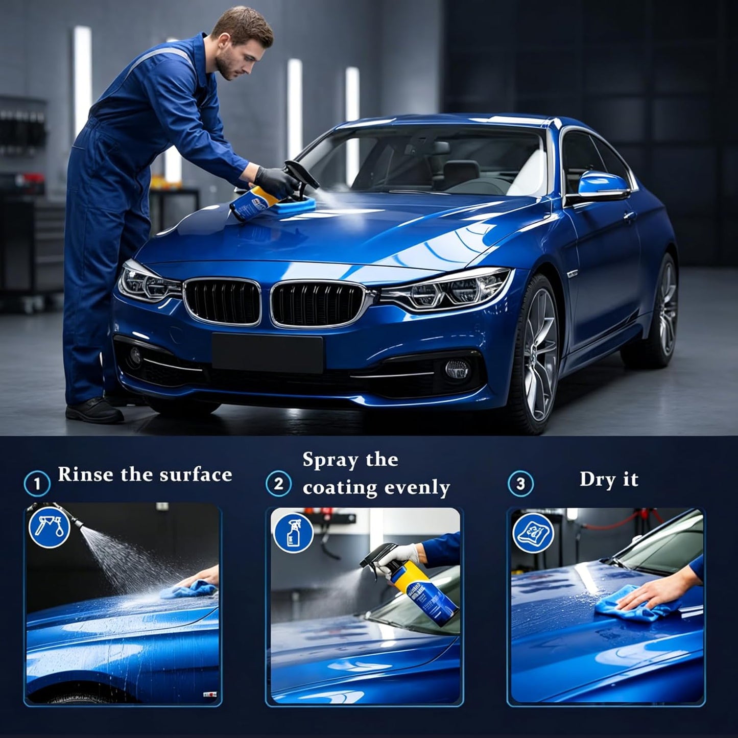 Glass Guard, Glass Oil Film Remover for Car, Grease Film Remover Paste,Roll-On Glass Compound with Cleaning Board, Removes Oil Film & Smudges, Improve Windshield Clarity for Safe Driving (100ml+Brush)
