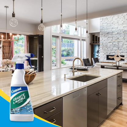 Carbona Granite & Marble Cleaner | Non-Abrasive Formula | Safe on Limestone & Corian | 16.8 Fl Oz, 1 Pack