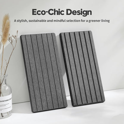 2PCS Water Absorbing Stone Drying Tray Mat for Bathroom Sink & Kitchen Counter Faucet Organizer, Quick Dry Dish Rack Soap Dispenser Sponge Holder, Vanity Sink Caddy Bar Coaster, Ivory White 8“x 4”