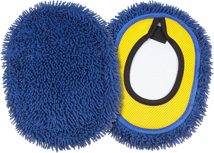 SLIIMU 2 Pack Chenille Microfiber Dust Mop Head Replacement Refill for 66'' Wall mop with Long Handle for Cleaning Walls, Ceilings, Floors, Windows - Green