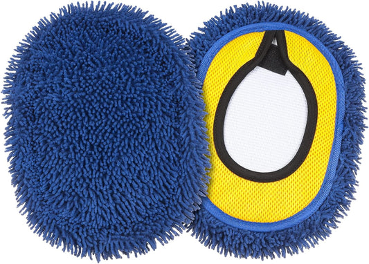 SLIIMU 2 Pack Chenille Microfiber Dust Mop Head Replacement Refill for 66'' Wall mop with Long Handle for Cleaning Walls, Ceilings, Floors, Windows - Green