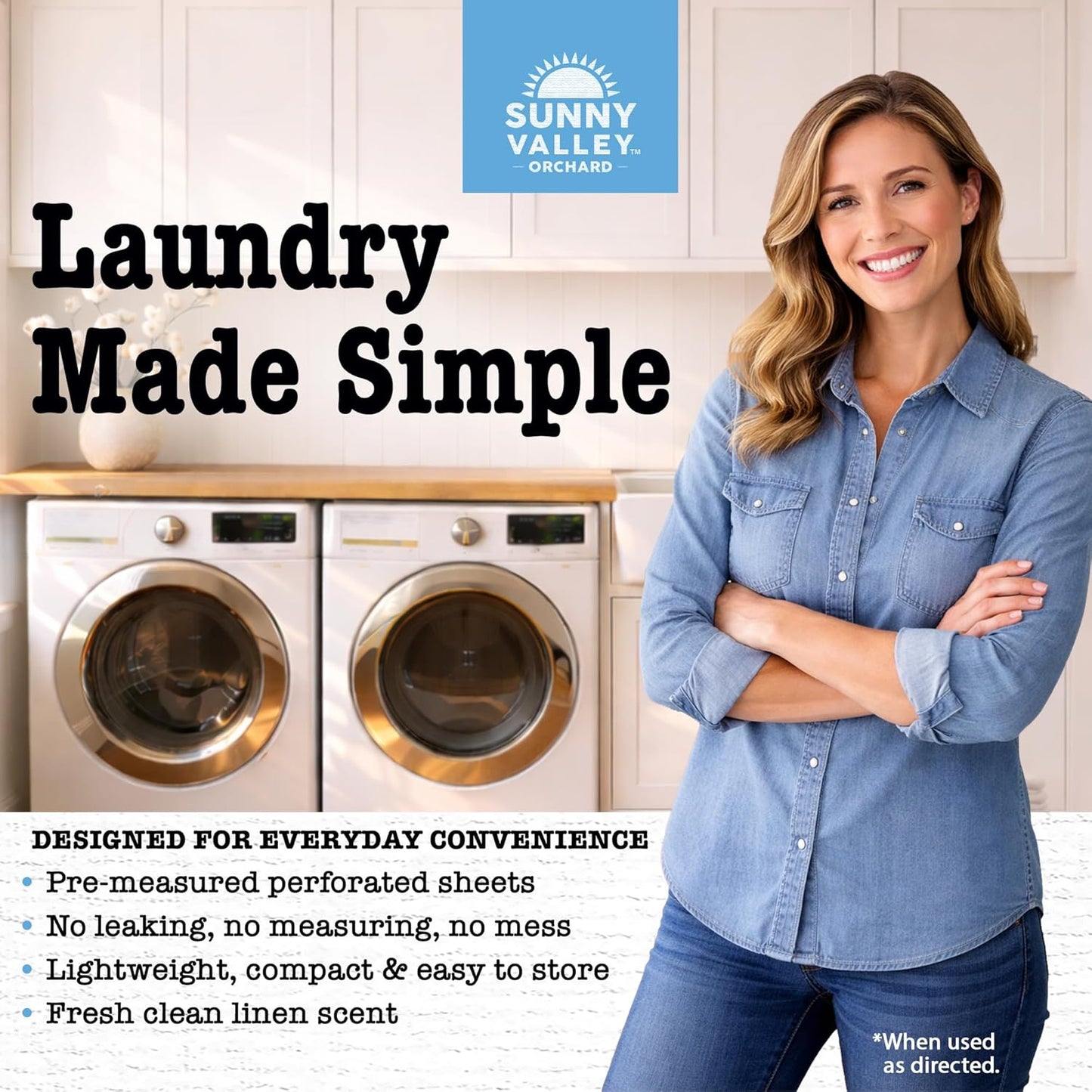 Biodegradable Laundry Detergent Sheets – Clean Linen (2 Pack)