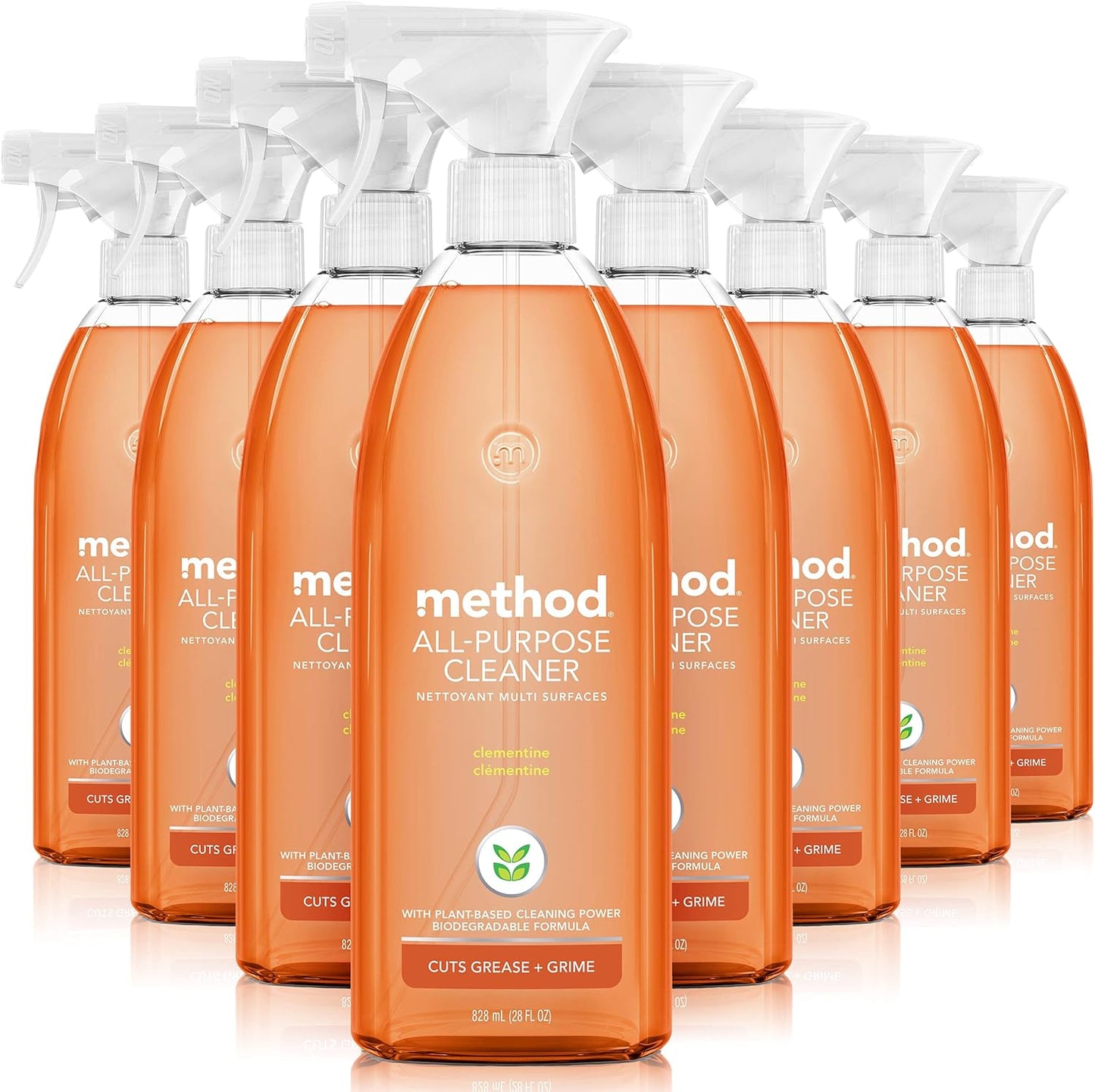 Method All-Purpose Cleaner Spray, French Lavender, Perfect for Most Counters, Tiles and More, 28 Fl Oz, (Pack of 4)