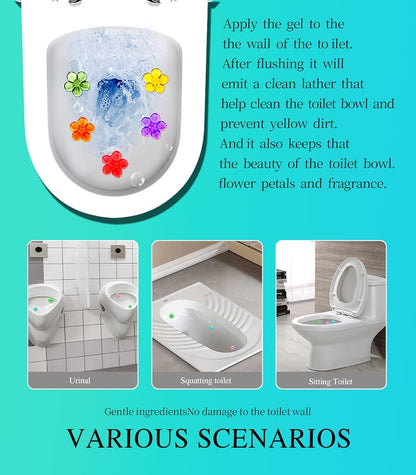 Toilet Bowl Cleaner Gel Stamp Kit, 117 Count, 9 Scents,bathroom Air Freshener (9)