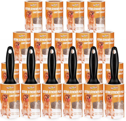 WulaWindy Lint Roller for Pet Hair, Extra Sticky Lint Rollers Pet Hair Remover for Clothes, Work Great on Pet Hair Value Pack (4 Pack)