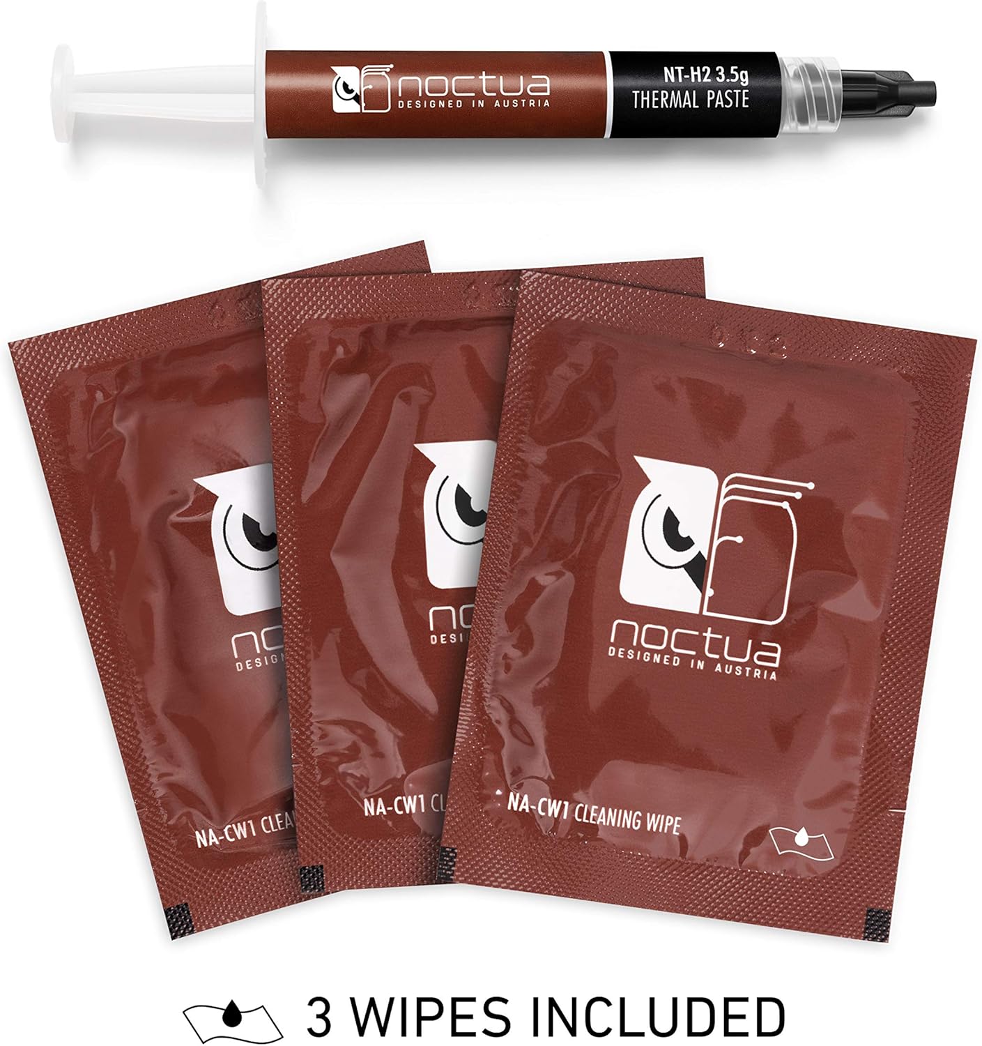 Noctua NT-H2 3.5g, Thermal Computer Paste incl. 3 Cleaning Wipes (3.5g)