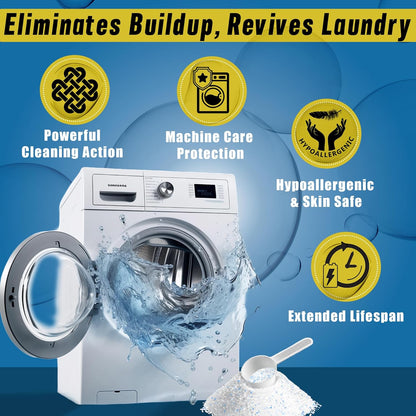 24 Washer Cleaner Tablets – Deep Cleans & Deodorizes All Washers, Removes Grime & Odor, Powerful Descaling Formula, Eco-Friendly, 1-Year Supply, Septic Safe