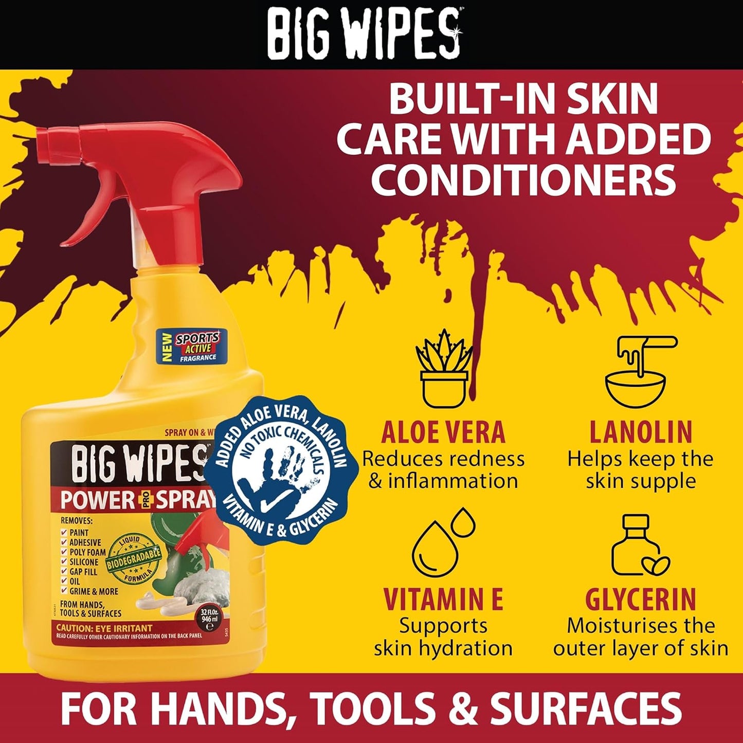 BIG WIPES Heavy Duty Industrial Hand Cleaning Wipes, Textured Scrubbing Degreaser Wipes for Mechanics and Tool Cleaner – 80 Count Canister (1 Pack)