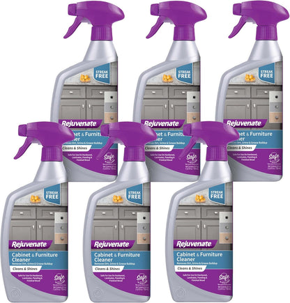 Rejuvenate Cabinet And Furniture Cleaner Removes Dirt, Grime And Grease Buildup To Clean And Shine Cabinets And Furniture, 24 Ounces