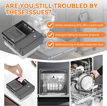 UPGRADED W10861000 W10620296 Dishwasher Detergent Dispenser Compatible With Whirlpool KitchenAid Maytag Dishwasher Detergent Dispenser Replacement Parts WDT750SAHZ0 WDTA50SAHZ0 WDT730PAHZ0 WDT970SAHZ0