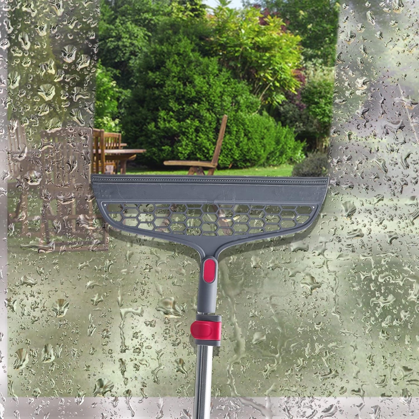 True & Tidy Silicone Sweeper Mop Head + 2pc Machine Washable Microfiber Pad for SPIN-800 TrueClean Mop and Bucket System Square Spin Accessories Set