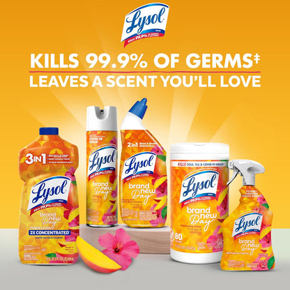 Lysol All Purpose Cleaner Spray, Multi-Purpose Disinfecting Spray, Kitchen & Bathroom Cleaner, Lemon Breeze Scent, 32 Fl Oz