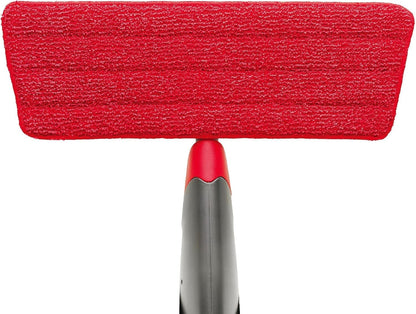 Rubbermaid Reveal Spray Mop Replacement Head, Red, Reusable Wet Mop Microfiber Pad for Floor Cleaning in Kitchen/Bathroom/Kitchen/School