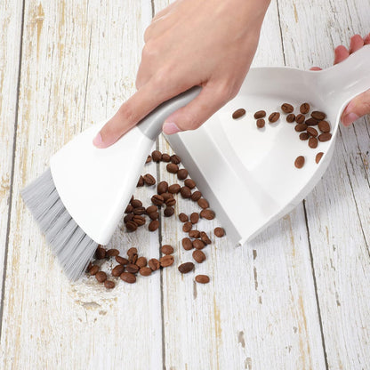 Zopeal 6 Sets Mini Dustpan and Brush Set Small Broom and Dust Pan Portable Multifunctional Whisk Hand for Car Table Desk Countertop Keyboard Kitchen Cat Dog Nest Home Cleaning Tool
