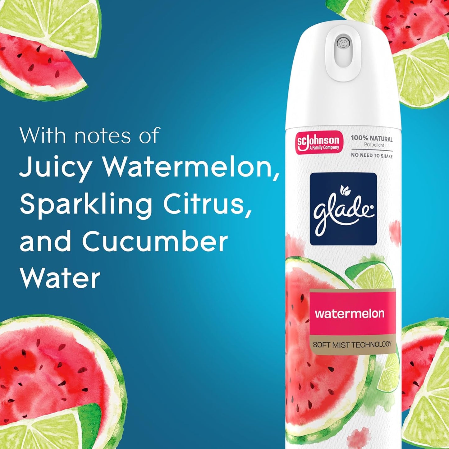 Glade Air Freshener Room Spray, Clean Linen Scent, Odor Fighting to Deliver Long Lasting Freshness, 7.3 Oz, 6 Count