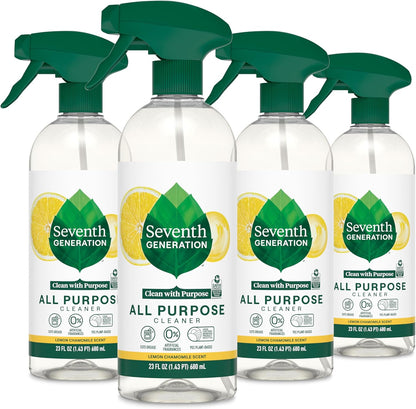 Seventh Generation All Purpose Cleaner, Free & Clear, Cuts Grease, 23 Fl Oz