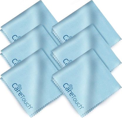 Care Touch Lens Wipes for Eyeglasses- 100 Count Individually Wrapped Pre- Moistened Wipes, 5 x 6 Inch- Camera Lens, Sunglasses and Glasses Cleaner,- Gentle and Portable for Cleaning of Optical Devices