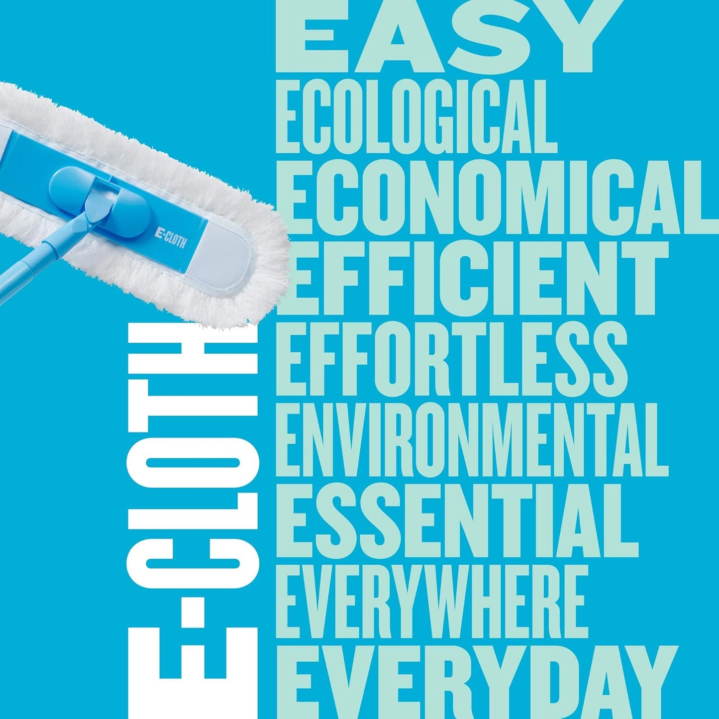 E-Cloth Flexi-Edge Floor & Wall Duster Head - Reusable Microfiber Dust Mop Replacement for Floor Cleaning, Traps Dust, Pet Hair & Debris, Washable, Hardwood, Tile, Wood, & Laminate - 1 Pack