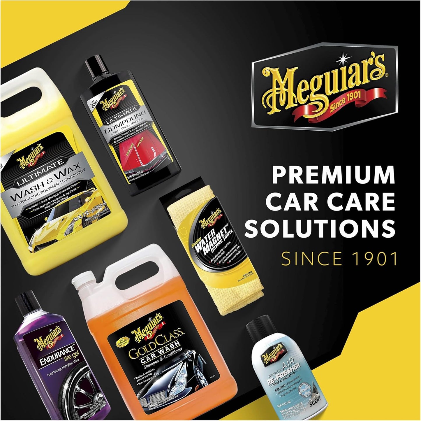 Meguiar's Hybrid Ceramic Wash & Wax - Sophisticated Car Wash Gently Cleans and Adds Shine and Slickness While Boosting Paint with Hybrid Ceramic Wax and Extreme Water Beading - 48oz