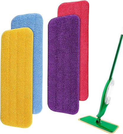 8 Pack Spray Mop Refills Compatible for Libman Freedom Spray Mop, Reusable & Washable 16in Microfiber Floor Cleaning Mop Pads for Spray Mop