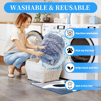 6 Pack Deep Clean Pads Replacement for Bona Family of Mops, Washable & Reusable Microfiber Cleaning Pad for Hardwood and Multi-Surface Floors Cleaning Head, Wet/Dry Mop
