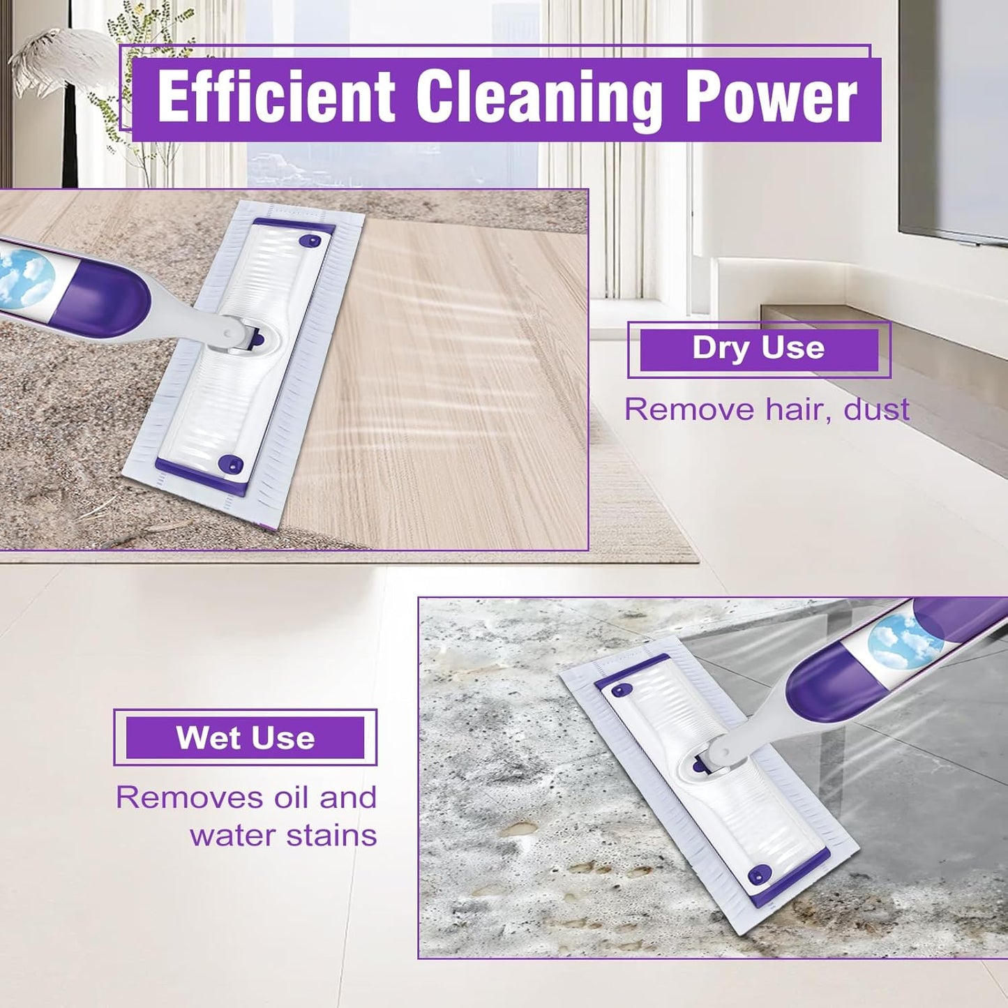 24 Pack Power Mop Refills Pads for Swiffer PowerMop，Swifter Wet Pads Refill for Swiffer,Unscented&Thickened Mopping Pads Replacement Pads for Multi-Surface &Wood Floor Cleaning