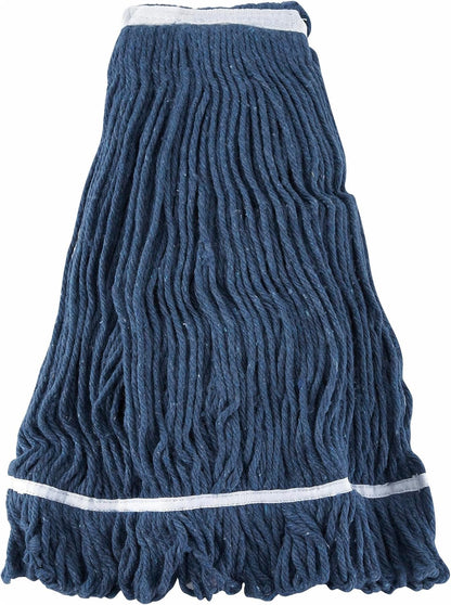 Winco Poly-Cotton Blend Commercial Mop Head, Cut End, 24 Ounce, White