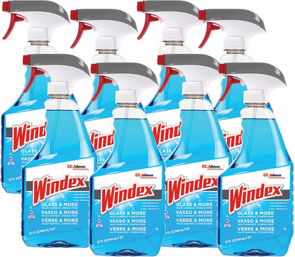 SC Johnson Professional Windex Glass and More Multi-Surface Cleaner, Windex Glass Cleaner Refill, Multi Surface Cleaner, 128 fl. oz. Bottles, 4 Count, for Professional Use Only