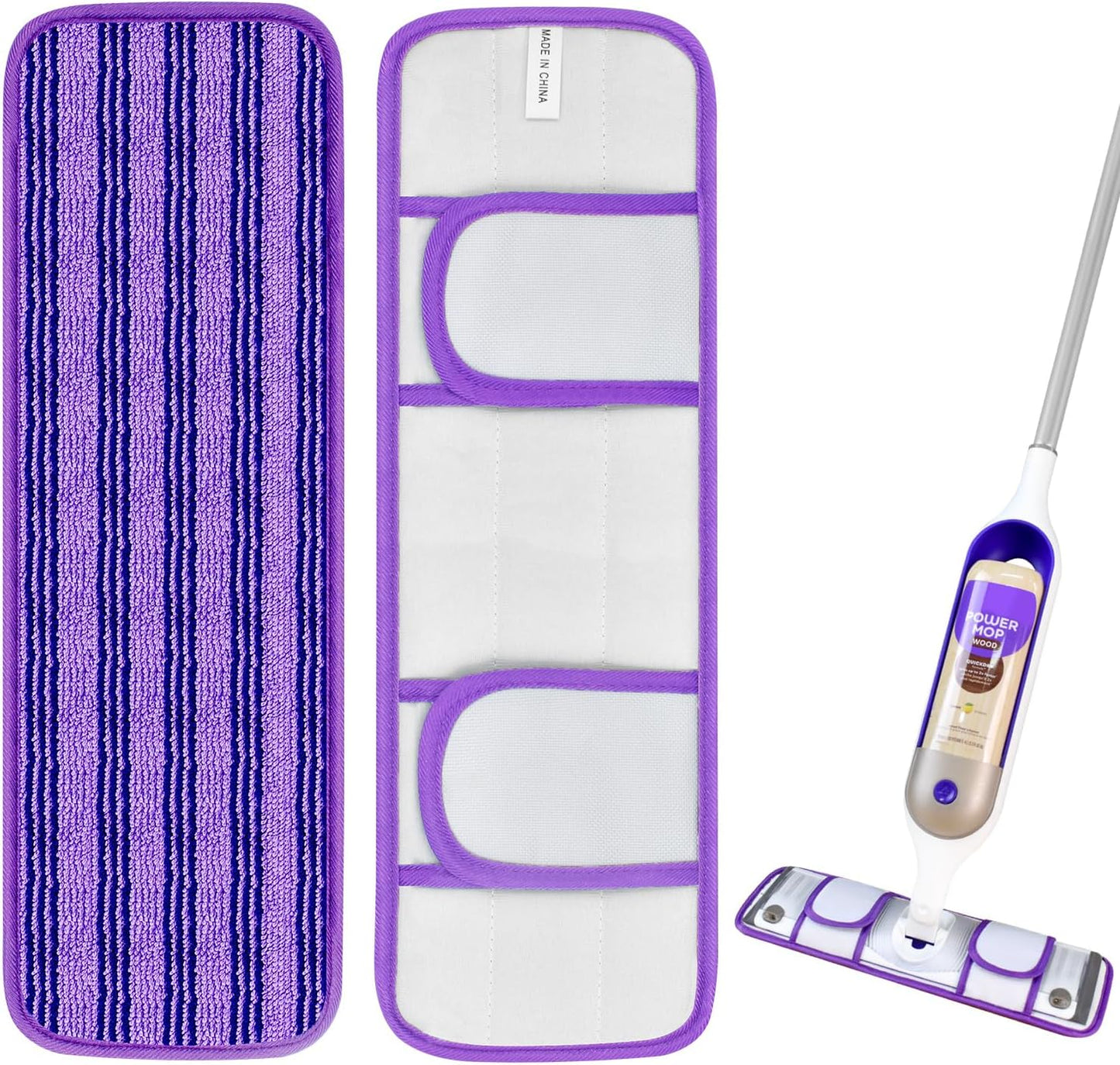 30 Pack Valuable Disposable Mopping Pad Refills Compatible with Swiffer PowerMop, Power Mop Refill Pads Replacements for Swiffer Power Mop Spray Mop Dry&Wet Pads Refills for Multi-Surface Floor Clean