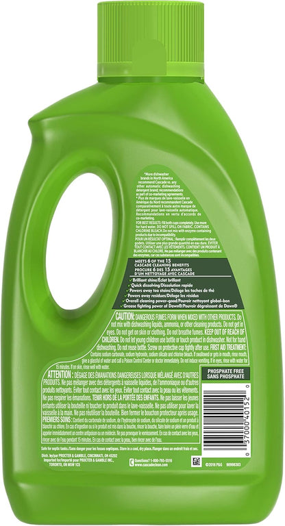 Cascade Dishwasher Detergent Gel, Fresh Scent, 75 oz