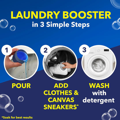 OxiClean White Revive Whitener & Stain Remover Liquid Additive, Water-Activated Oxygen Bleach for Laundry, 45 fl oz