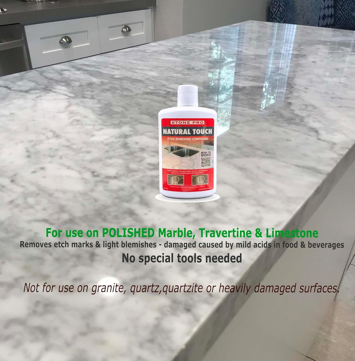 Stone Pro, Etch Remover, Natural Touch, 8 Oz.