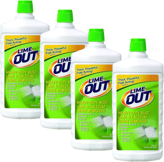 Lime OUT Heavy-Duty Rust, Lime & Calcium Stain Remover, Multi Purpose Cleaner, 24 Ounce,
