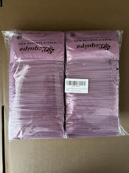 200 pcs Makeup Remover Wipes Bulk Individually Wrapped