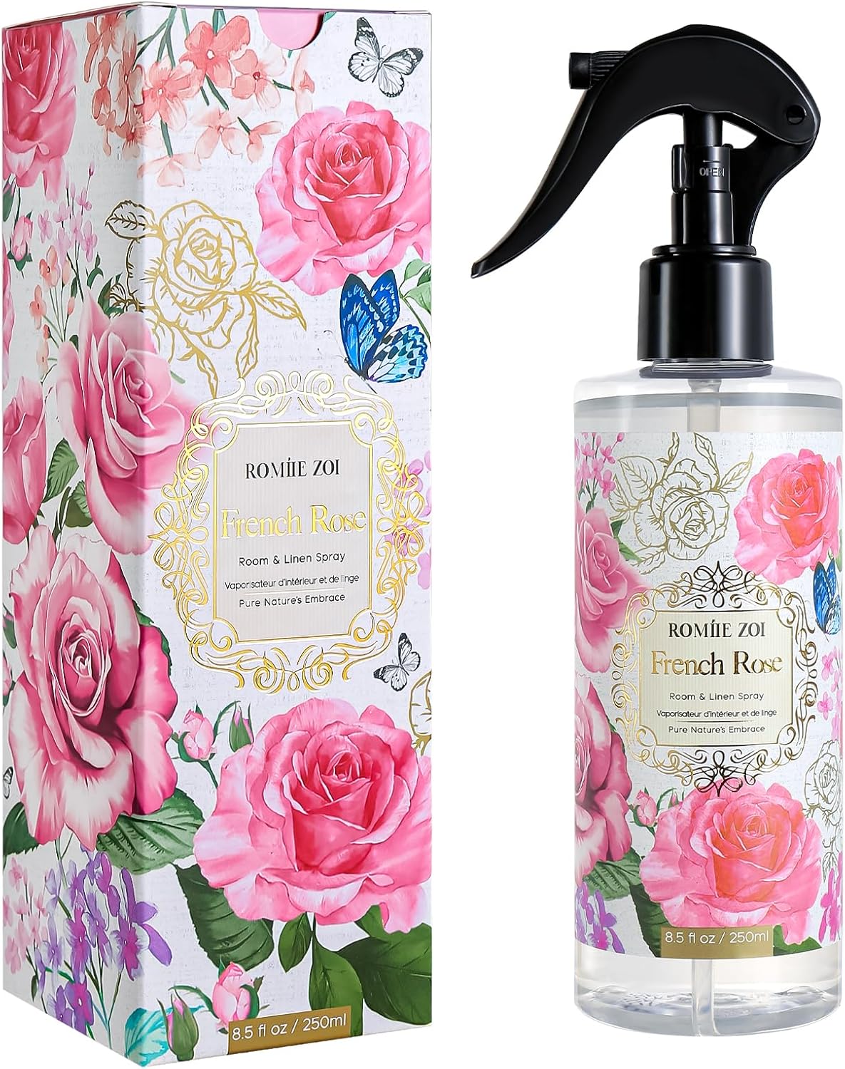 ROMIIE ZOI Room Spray Lemon, Air Freshener Spray Made with Natural Plant Extract, Scented Room Spray for Home Fragrance Fabric Spray Freshener 8.5 FL OZ