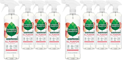 Seventh Generation All Purpose Cleaner, Biodegradable Formula, Free & Clear, 23 oz (Pack of 4)