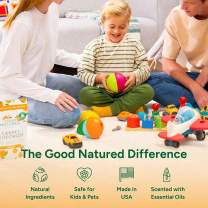 Good Natured Brand | Carpet Deodorizer 31 oz Orange & All-Purpose Cleaner Concentrate 8 oz Orange
