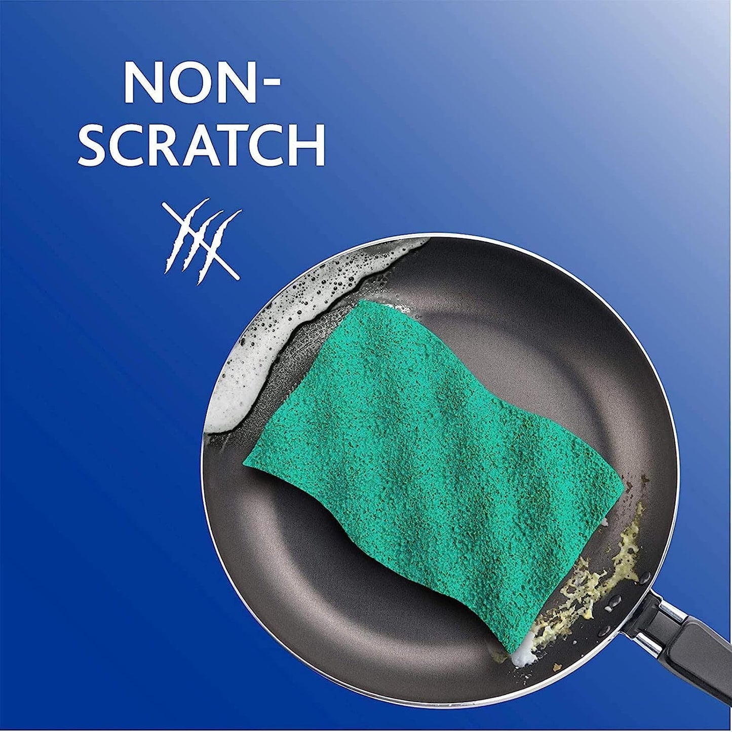 O-Cedar Scrunge Non-Scratch Scrub Sponge (Pack of 6) Multi-Use, All-Purpose, Odor-Resistant, Scrubbing Sponge Safely Cleans All Hard Surfaces in Kitchen and Bathroom