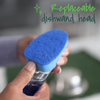 Scotch-Brite Odor Resist Soap Control Dishwand Brush, 1 Cleaning Dish Wand Brush, Precise Soap Control, Leak-Free Guarantee, Safe on Dishes, Nonstick Cookware, Tubs