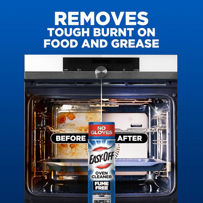 Easy-Off Fume Free Oven Cleaner Foam, Removes Grease & Burned-On Food, For Ovens, Air Fryers & More 14.5oz (6-count)