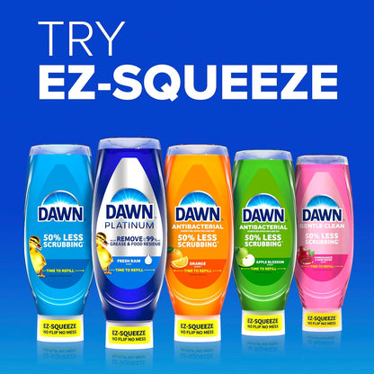 Dawn Ultra EZ-Squeeze Dish Soap, Dishwashing Liquid, Original, 3x22oz