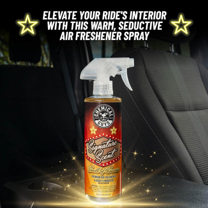 Chemical Guys Black Frost Air Premium Car Air Freshener Spray & Odor Eliminator - Crisp Masculine Scent Spray for Trucks, SUVs, RVs, and Motorcycles - Use in Home, Office, or Garage, 16 oz Bottle