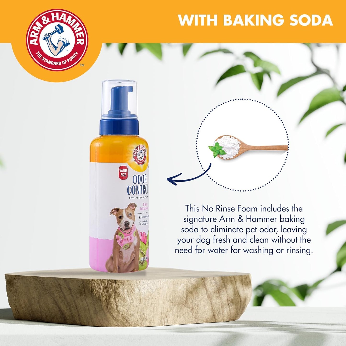Arm & Hammer for Pets Super Deodorizing Dog Spray with Baking Soda for Odor Control, Freshens Coat Between Baths, pH Balanced Formula for Dogs, 8 Fl Oz - 2 Pack