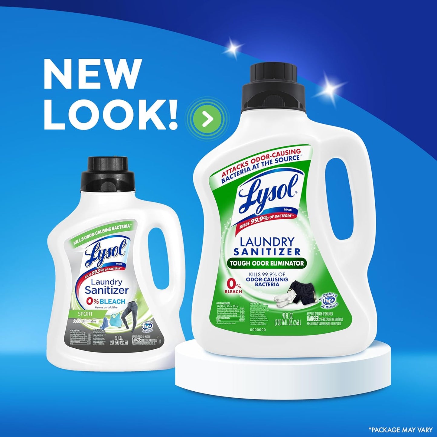 Lysol Disinfectant Laundry Sanitizer & Scent Booster, Laundry Detergent Additive, Color Safe Bleach Alternative, Laundry Odor Eliminator, Kills Bacteria & Viruses, Lavender Scent, 90 Fl Oz