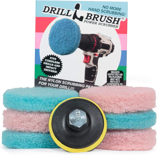 Bathroom - Cleaning Supplies - Drill Brush Power Scrubber Pads - Shower Cleaner - Bathtub - Bath Mat - Bathroom Sink - Tile Cleaner - Baseboard Cleaner - Vinyl Flooring - Hard Water Stain Remover